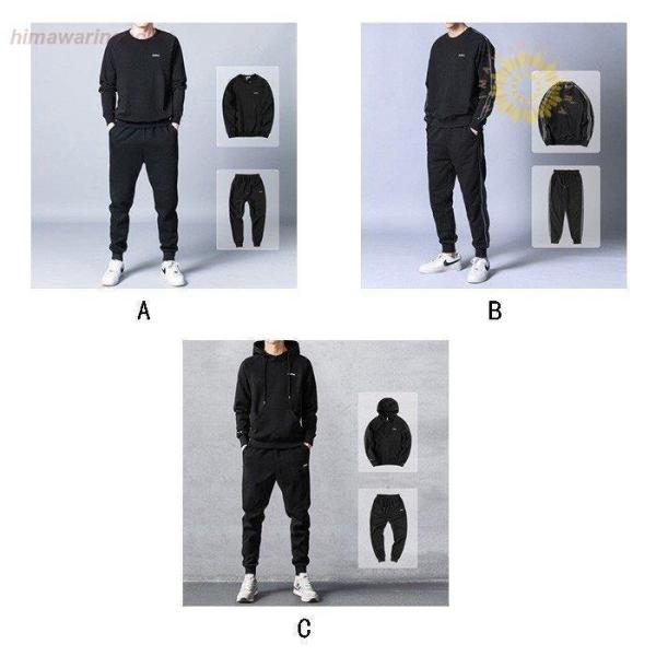 セットアップメンズスウェットジャージジョガーパンツパーカーフード