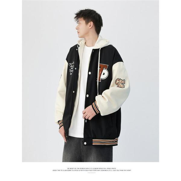 スタジャン メンズ ジャケット スタジアム ワッペン パッチワーク