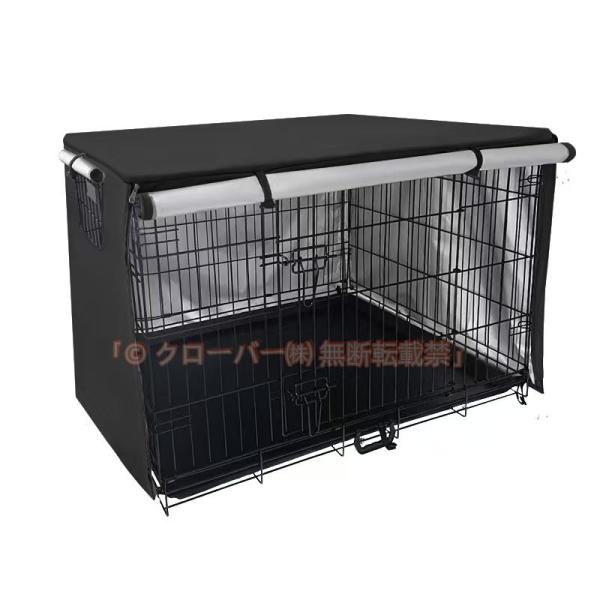 送料無料 ペットサークルカバー 犬用ケージカバー ケージカバー 防寒 防水 ファスナー付き クローバー株式会社 防音 窓付き 通気性 日差しよけ 落ち着ける空間作り 取り付け簡単