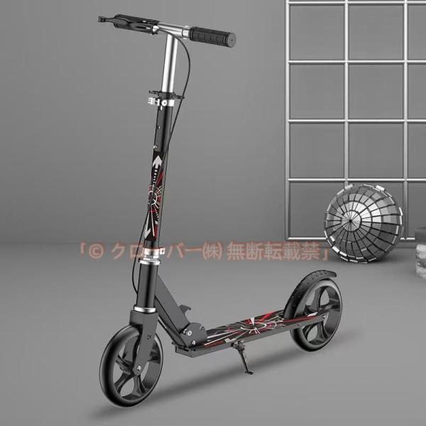 キックボード 子供用 大人用 キックスクーター 折り畳み式 高さ調整可能 ハンド クローバー株式会社 フット ブレーキ付き 耐荷重100kg コンパクト プレゼント