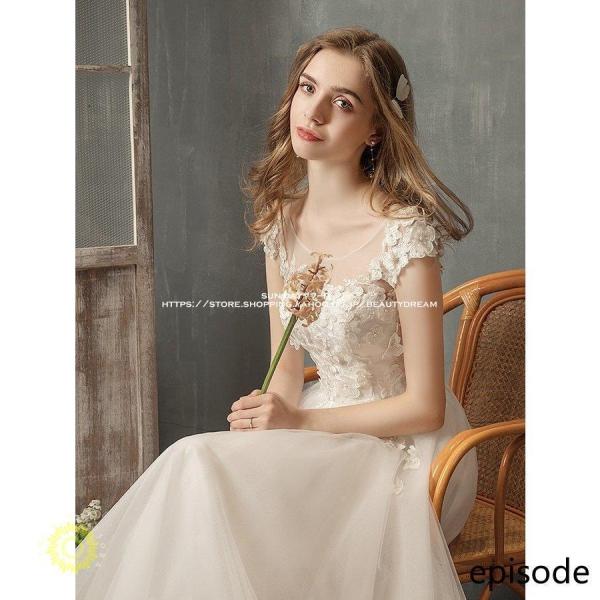 新品ウェディングドレス ウエディングドレス白 パーティー 可愛い 花嫁ロングドレス 結婚式 トレーンライン クローバー株式会社 二次会 フォームドレス お呼ばれ 新品ウェディングドレス ウエディングドレス白 パーティー 可愛い 花嫁