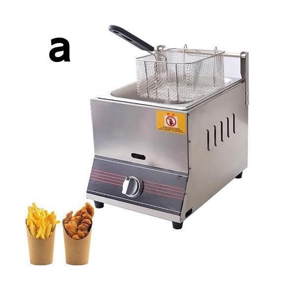フライヤー 業務用 プロパン天ぷら鍋 ガス油フライヤー ステンレス鋼の