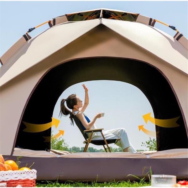 テント キャンプ ワンタッチ 3人~4人用 収納袋付 フルクローズ ドーム