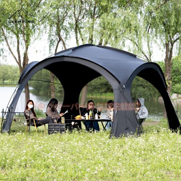 ドーム型パーティーシェード　ブラックテント タープテント パーティーシェード シェード サンシェードテント　アーチフレームテント 天幕 UVカット 防水 軽量 ドーム型パーティーシェード ブラックテント タープテント パーティー