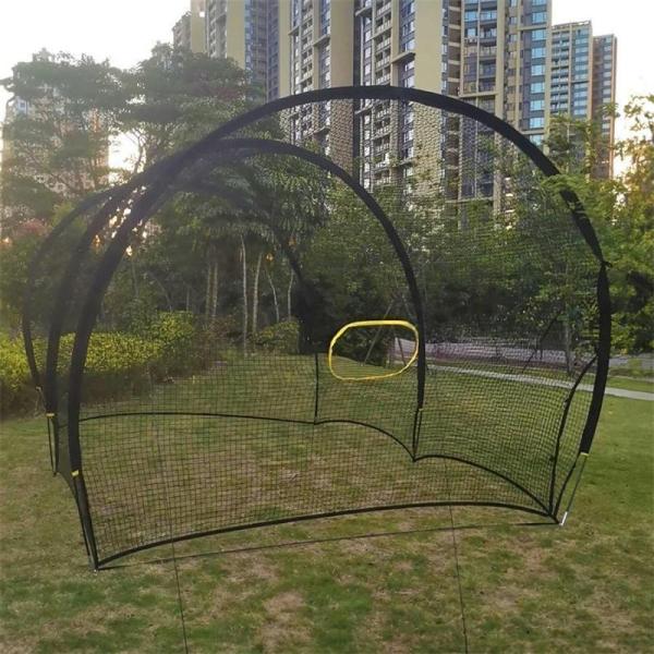 野球バッティングゲージ バッティングゲージ 5x3x3m 野球ネット 庭 バッティングネット 折りたたみ クローバー株式会社 自宅 大型 2.4m ティーバッティング 打撃練習 防球ネット