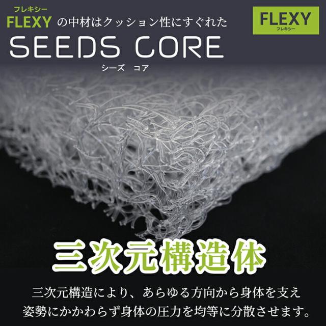 マットレス シングル 硬め 洗える FLEXY 高反発 マットレス S ポリエチレン 体圧分散 空気 エアー air 通気性 清潔 敷布団 日本製 ファイバー 三次元構造 寝返りサポート リバーシブル_2