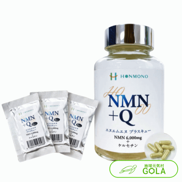 NMN+Q 266mg×180カプセル 6粒サンプル 3袋プレゼント NMN ケルセチン 難消化性デキストリン