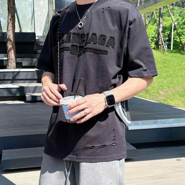 BALENCIAGA バレンシアガ Tシャツ メンズ クルーネック 半袖