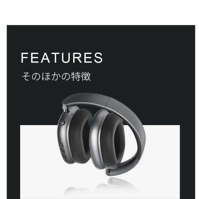 ワイヤレスヘッドホン 2025最新 ANCノイズキャンセリング ヘッドセット