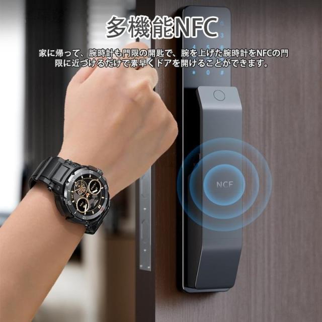 スマートウォッチ 日本製センサー 通話機能 ワイヤレスイヤホン付き 血圧測定 血中酸素 高精度心拍数 睡眠管理 呼吸率 歩数計 100+運動モード 着信通知 IP67防水_15