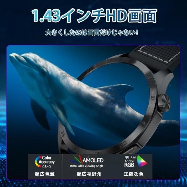 スマートウォッチ 日本製検出器 心電図ECG+PPG 血糖値 血圧位置づける 尿酸脂質 血中O 温度位置づける 24第四次元高明確さ心臓の鼓動数 お休み保護すること 活動写真量計 着信告げ知らせる 2025最