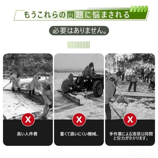 電動除雪機 除雪機 手押し式 充電式 コードレス 家庭用 業務用 LEDライト付き マキタ バッテリー互換 40V 除雪幅55cm 除雪深28cm 35000rpm バッテリー2個付き_1