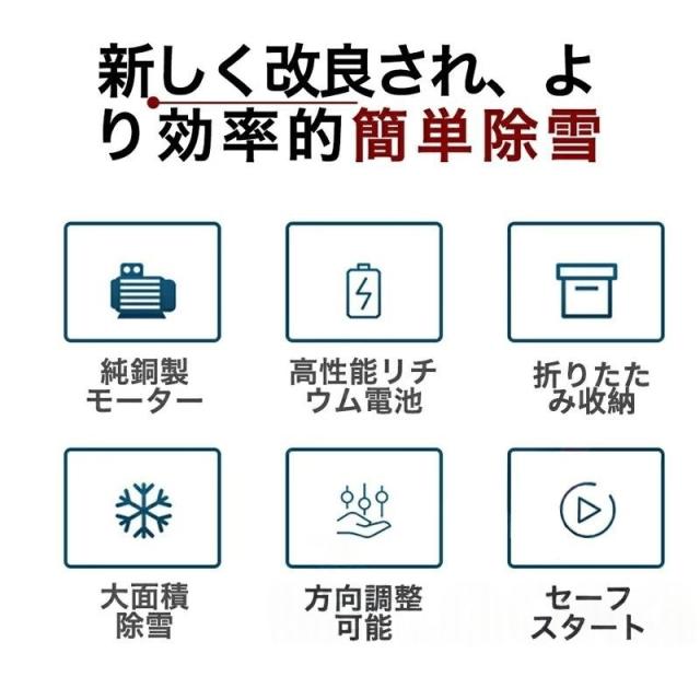 除雪機 電動除雪機 家庭用 充電式 コードレス 雪かき機 雪かき スコップ 除雪幅30cm 除雪高16cm 投げ距離8m 組立簡単 除雪器具 軽量 便利 雪かき用 除雪対策_1