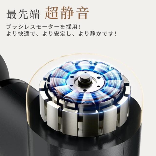 マッサージガン 筋膜リリース ガン マッサージ機 3200rpm 5段階振動 強力振動 5種類アタッチメント 320g超軽量 静音 12時間連続使用_12