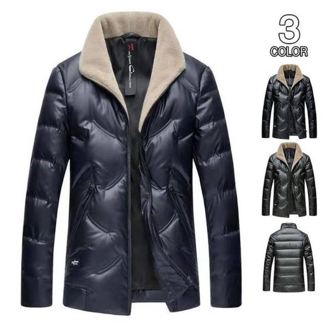 クーポン対象 年末セール ポイント増量中！★ダウンコート メンズ ジャケット ライダースジャケット アウター ダウン カジュアル 春 秋 冬 防寒 防風 保温 通勤 通学 レザージャケット 送料無料 クリスマスギフト ギフトに最適