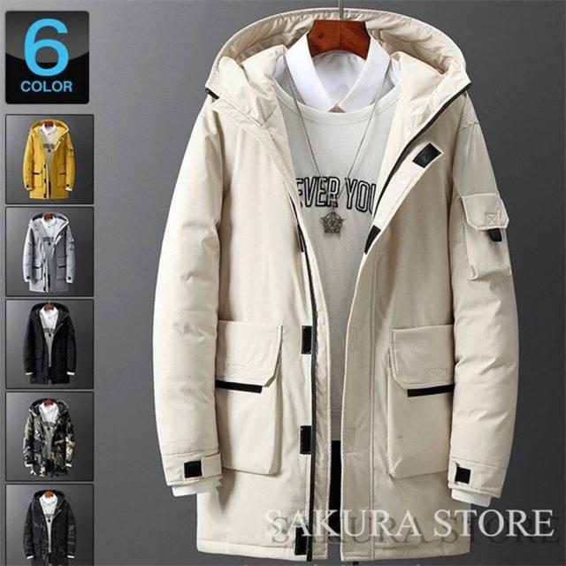 クーポン対象 年末セール ダウンジャケット 防寒着 メンズ ロングコート ズ アウター 冬服 あったか ビジネス アウトドア 厚手 通勤 秋冬 送料無料 クリスマスギフト ギフトに最適