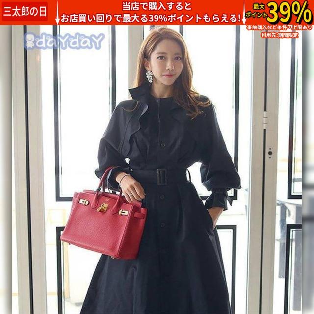 クーポン対象 年末セール レディース ステンカラートレンチコート スプリングコート 付き トレンチコート ダブル ロング丈 高品質 秋着 コート 通勤 アウター ロング丈レディース 送料無料 クリスマスギフト ギフトに最適