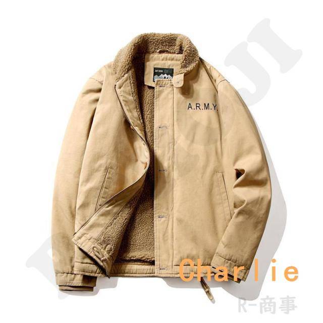クーポン対象 年末セール N-1 デッキジャケット メンズ ミリタリー N1 U.S.NAVY 米海軍 米軍 ボアジャケット 裏起毛 防寒 ブルゾン ジャンパー お兄系 冬 秋 送料無料 クリスマスギフト ギフトに最適