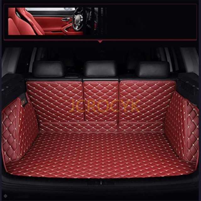 カスタム 車のトランクマット アウディA4 アバント B9 8W 2016-2022 トランクマット 車種専用設計ラゲッジマット 防水 滑り防止 耐汚れ 3Dフルカバーカーゴマッ_4