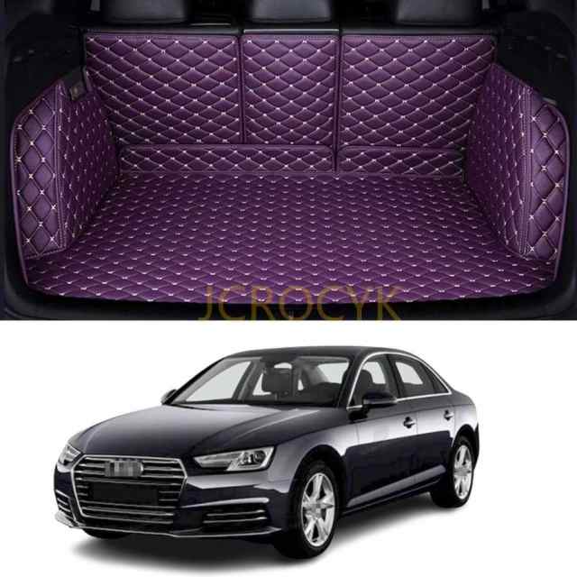 カスタム 車のトランクマット アウディA4 アバント B9 8W 2016-2022 トランクマット 車種専用設計ラゲッジマット 防水 滑り防止 耐汚れ 3Dフルカバーカーゴマッ_5