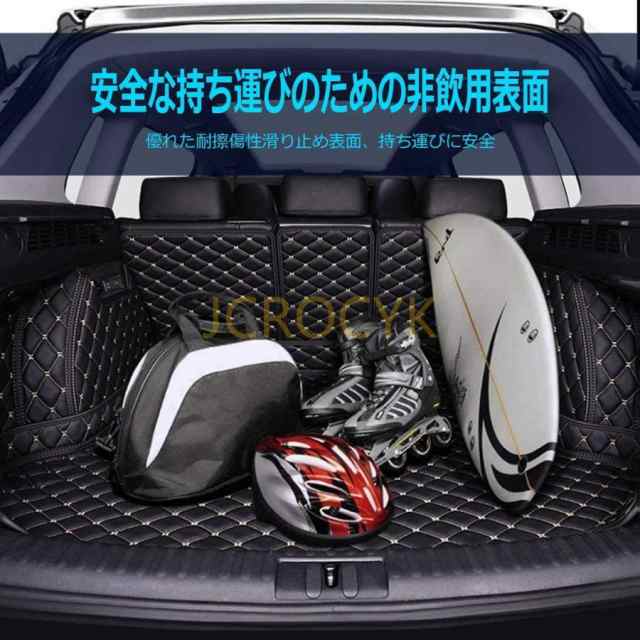 カスタム 車のトランクマット アウディA4 アバント B9 8W 2016-2022 トランクマット 車種専用設計ラゲッジマット 防水 滑り防止 耐汚れ 3Dフルカバーカーゴマッ_8