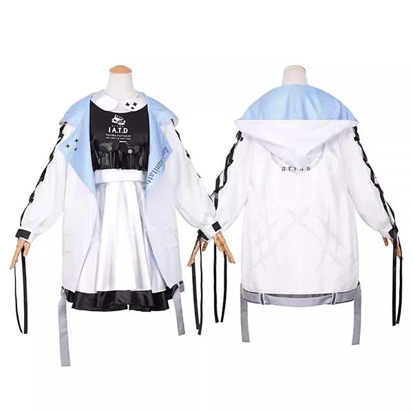 ブルーアーカイブ Blue Archive 風 秤アツコ コスプレ 衣装 ウィッグ 靴 お面 コスチューム イベント ハロウィン変装仮装_1
