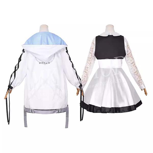 ブルーアーカイブ Blue Archive 風 秤アツコ コスプレ 衣装 ウィッグ 靴 お面 コスチューム イベント ハロウィン変装仮装_3