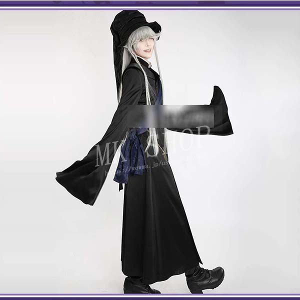 送料無料 黒執事 風葬儀屋 アンダーテイカーコスプレ 衣装 ウィッグ 靴 コスチューム 演出服 アニメ ゲーム ハロウィン cosplay 変装_2