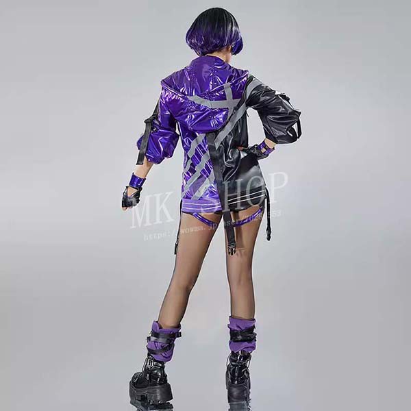 送料無料 鉄拳8 Tekken 8 風 Reina コスプレ 衣装 ウィッグ 靴 コスチューム 演出服 アニメ ゲーム ハロウィン cosplay 変装_3