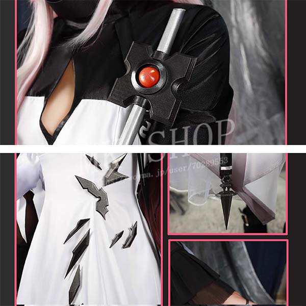送料無料 アークナイツ Arknights 風 テレジア Theresa コスプレ 衣装 ウィッグ cos靴 コスチューム cosplay イベント 演出服 アニメ変装 仮装 ハロウィン_3