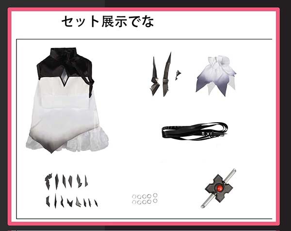 送料無料 アークナイツ Arknights 風 テレジア Theresa コスプレ 衣装 ウィッグ cos靴 コスチューム cosplay イベント 演出服 アニメ変装 仮装 ハロウィン_5