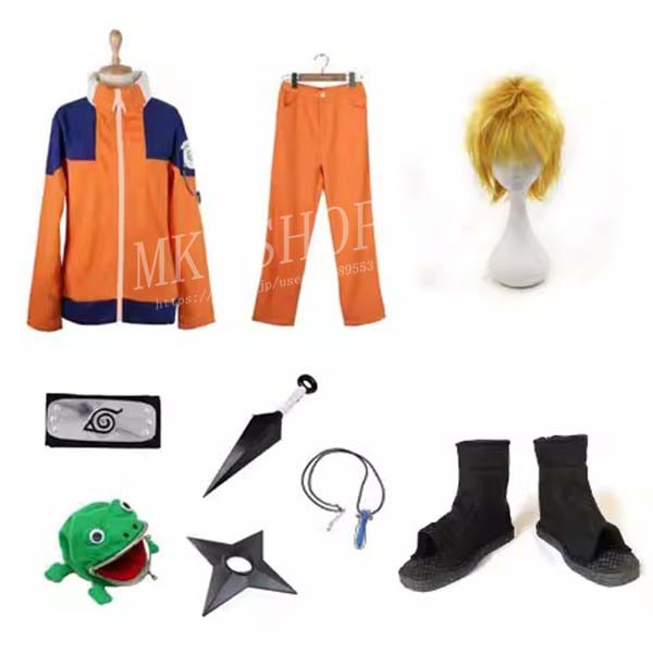 送料無料 ハロウィン NARUTO ナルト風 うずまき ナルト コスプレ 一代 フルセット衣装 大人用子供用 コスチューム 演出服 アニメ ゲーム ハロウィン cosplay 変装_3