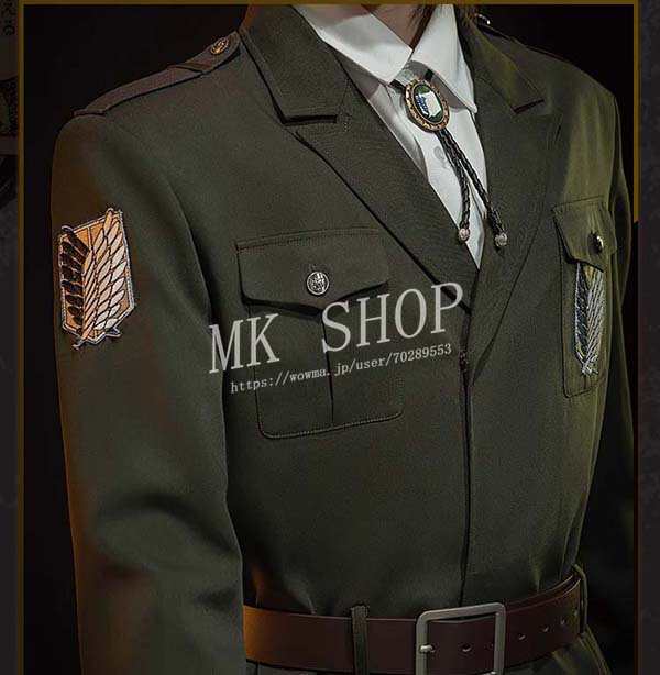 送料無料 進撃の巨人 風 エレン？イェーガー コスプレ調査兵団 衣装 コスチューム cosplay イベント 演出服 アニメ ハロウィン 変装 仮装_5