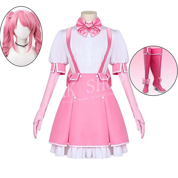 送料無料 魔法少女にあこがれて 花菱 はるか コスプレ衣装 ウィッグ 靴 コスチューム 演出服 アニメ ゲーム ハロウィン cosplay 変装