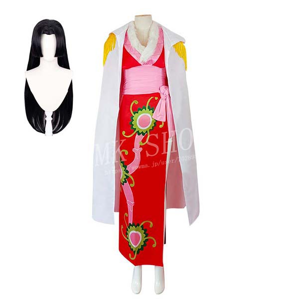 送料無料 ONE PIECE 海賊王風 蛇姫 ボアハンコック  コスプレ チャイナドレス 衣装 ウイッグ コスチューム 変装 仮装 cosplay クリスマス