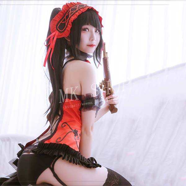 送料無料 デートア ライブ 風 時崎 狂三 コスプレ 下着衣装 男女兼用 ハロウィン 変装 仮装 コスチューム 演出服 アニメ ゲーム ハロウィン cosplay 変装_3