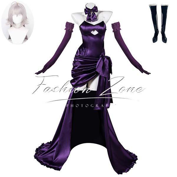 送料無料 Fate Grand Order 風 ジャンヌ ダルク 酔貞聖夜の晩餐 コスプレ 衣装 ウィッグ 靴 ハロウィン仮装 お祭り コスチューム 変装 イベント cosplay