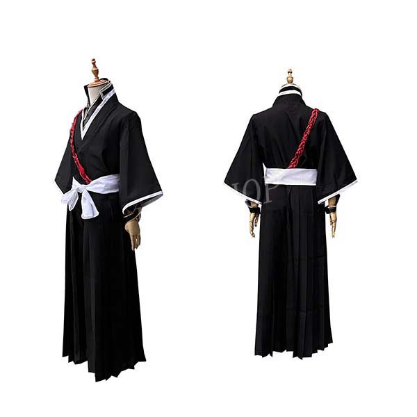 送料無料 子供用 大人用 ブリーチ BLEACH 風 黒崎一護 コスプレ 衣装 ウィッグ 靴 道具刀 コスチューム イベント ハロウィン変装仮装_1