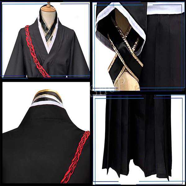 送料無料 子供用 大人用 ブリーチ BLEACH 風 黒崎一護 コスプレ 衣装 ウィッグ 靴 道具刀 コスチューム イベント ハロウィン変装仮装_2