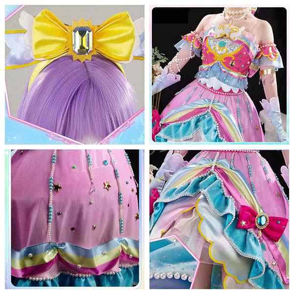 送料無料 アイカツスターズ 虹野ゆめ にじのゆめ コスプレ 衣装