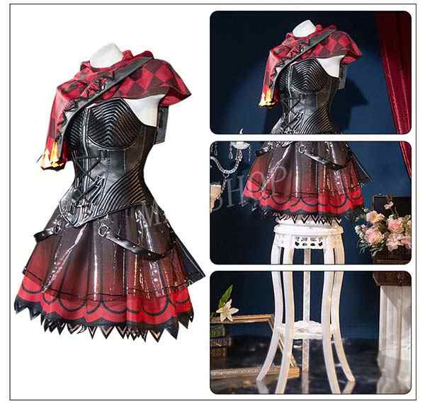 送料無料 IdentityV 第五人格 機械技師 コスプレ衣装 ウィッグ 靴 小紅帽 cosplay ハロウィン仮装 お祭り コスチューム 変装_4