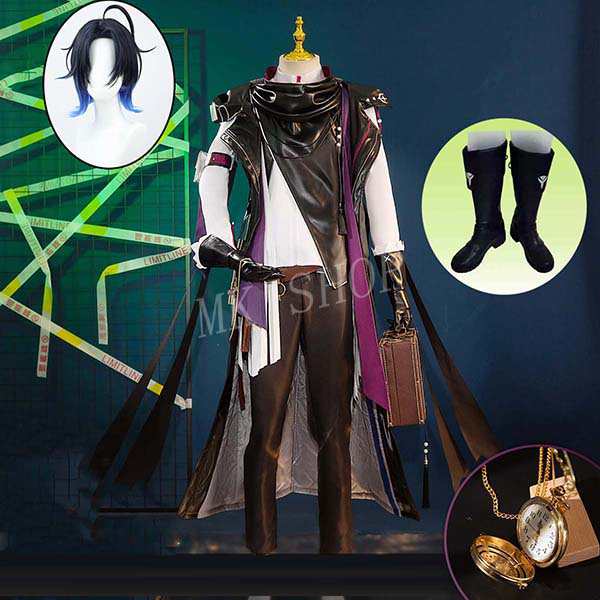 送料無料 明日方舟 アークナイツ 風 ルーメン 流明 Lumen コスプレ 衣装 ウィッグ 靴 cosplay ハロウィン 演出服 変装