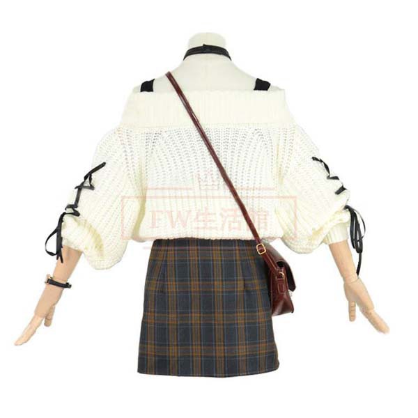送料無料 バーチャルYouTuber VTuber ホロのぐらふぃてぃ 白銀ノエル 私服 コスプレ 衣装 ウィッグ 演出服 cosplay 変装 仮装ハロウィン_1