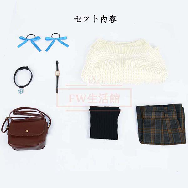送料無料 バーチャルYouTuber VTuber ホロのぐらふぃてぃ 白銀ノエル 私服 コスプレ 衣装 ウィッグ 演出服 cosplay 変装 仮装ハロウィン_3