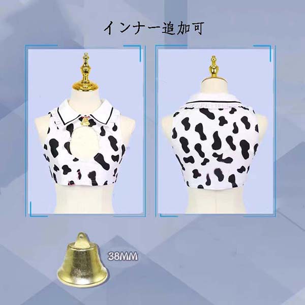 送料無料 バーチャルYouTuber VTuber ホロのぐらふぃてぃ 白銀ノエル 私服 コスプレ 衣装 ウィッグ 演出服 cosplay 変装 仮装ハロウィン_6