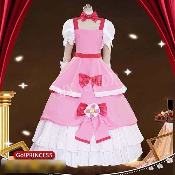 送料無料 Go プリンセスプリキュア 風 春野はるか キュアフローラ コスプレ 衣装 ウィッグcos靴 ハロウィンコスチューム イベント 忘年会 変装仮装 文化祭 余興はぜひ_3