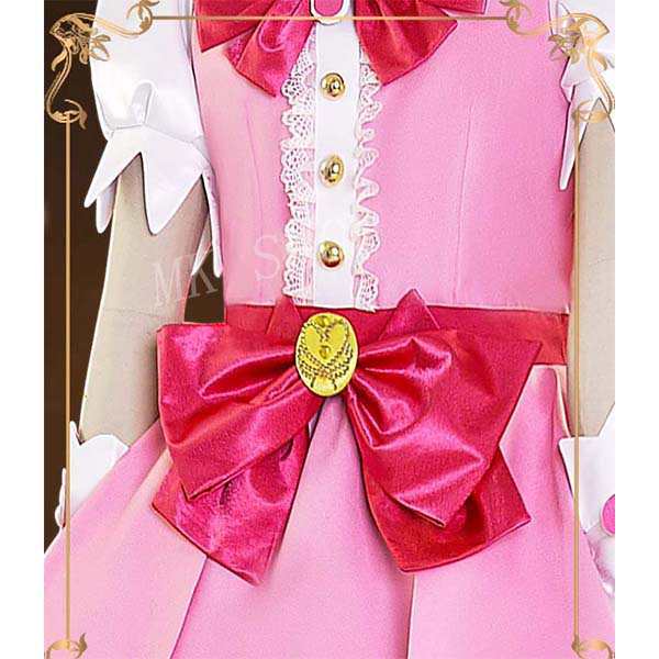 送料無料 Go プリンセスプリキュア 風 春野はるか キュアフローラ コスプレ 衣装 ウィッグcos靴 ハロウィンコスチューム イベント 忘年会 変装仮装 文化祭 余興はぜひ_5