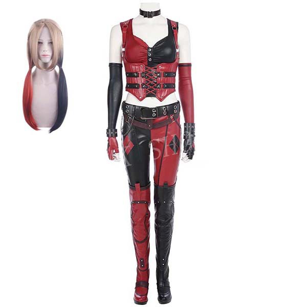 送料無料 The Clown s Girl ハーレイ クイン Harley Quinn コスプレ 高品質 衣装 cosplayコスチューム ウィッグ 靴追加可 クリスマス変装 アニメ 撮影 舞台仮装 祭り