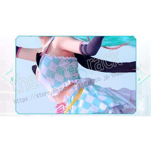 送料無料 VOCALOID 初音 ミク レーシングミク Racing Miku コスプレ衣装 ウィッグ cos靴 コスチューム 演出服 変装 仮装 ハロウィン イベント_5