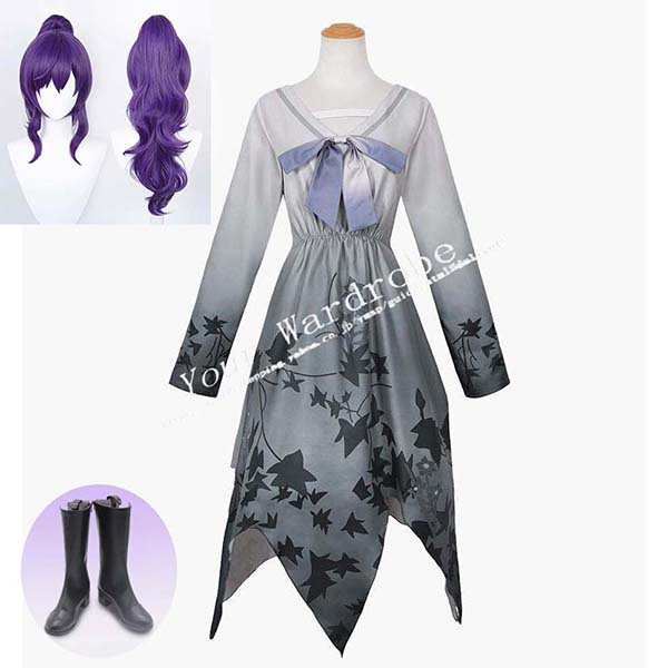 送料無料 プロジェクトセカイ カラフルステージ! feat 初音ミク 風 朝比奈まふゆ  コスプレ衣装 ウィッグ cos靴 コスチューム 演出服 アニメ ゲーム ハロウィン cosplay 変装